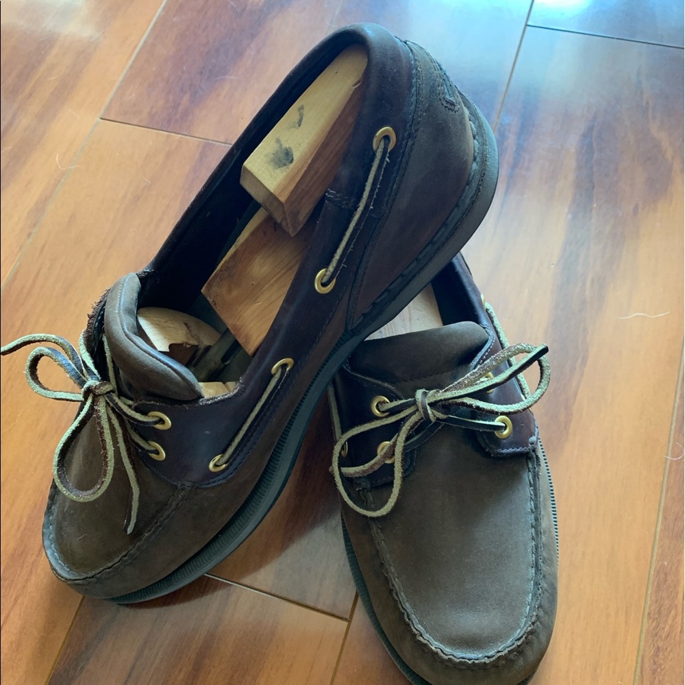 Men’s Rockport Brown Topsiders Boat Shoe 10M NICE!